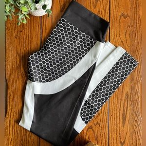 Two Tone Honeycomb Leggings